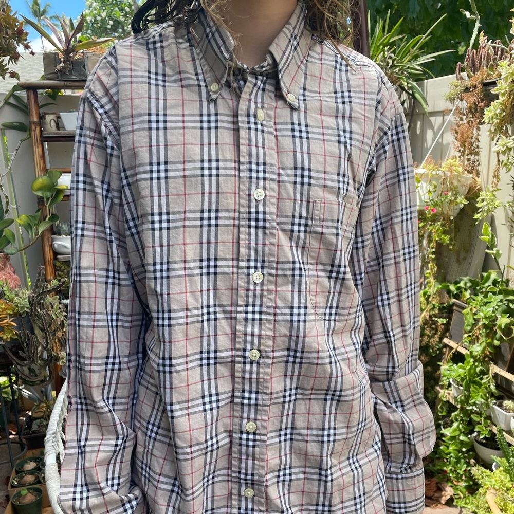 Authentic Burberry Button Down Shirt Sz S